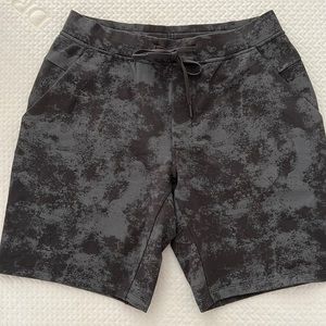 Mens gray and black short Lululemon.